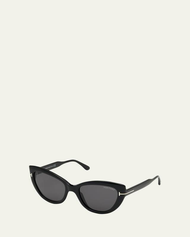 Anya Cat-Eye Monochromatic Sunglasses